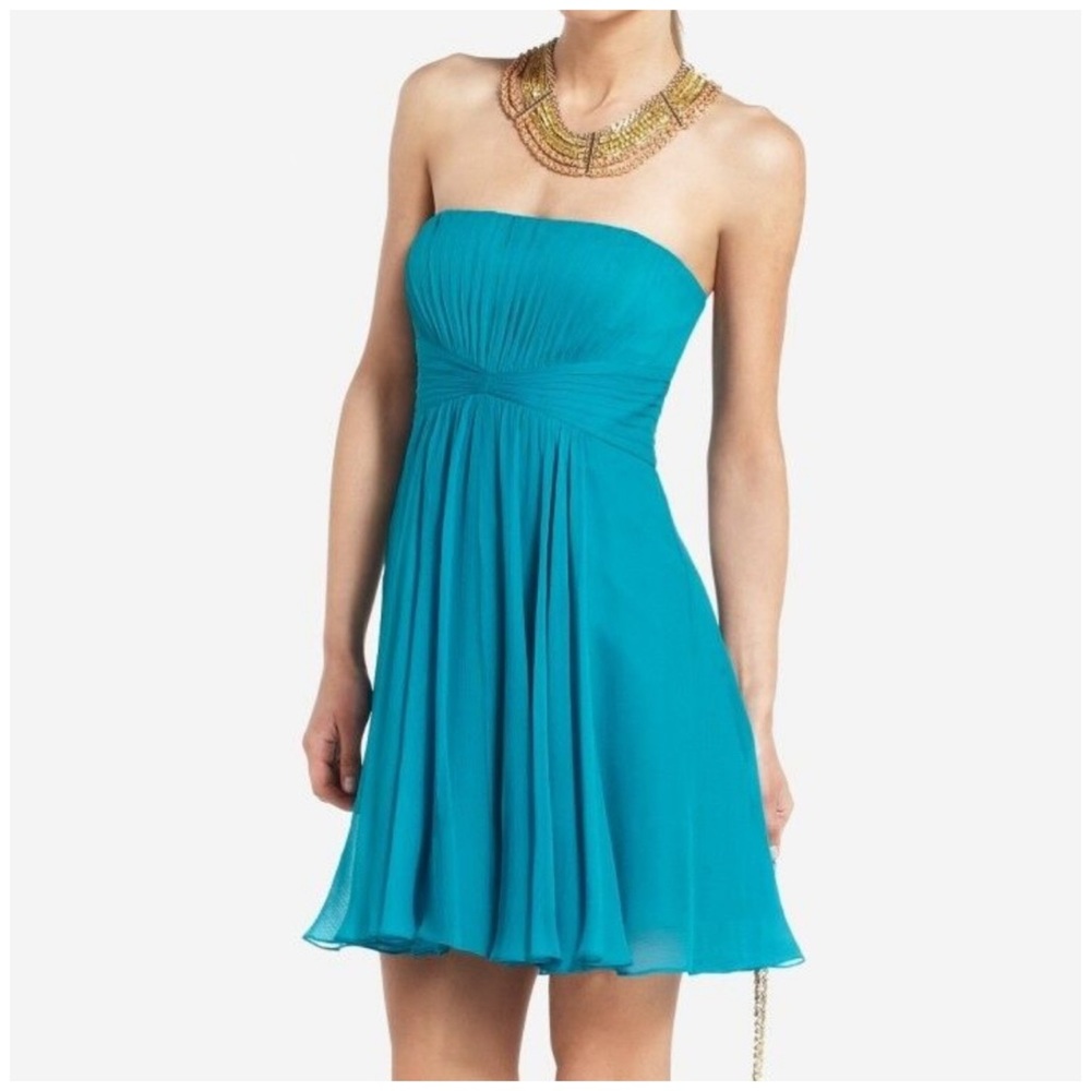BCBGMaxAzria Duran Dress in Blue Jade womens size 0 NEW